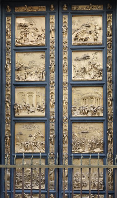Die Tore des Paradieses im Baptisterium von Florenz Kopie, 1425-1452 von Lorenzo Ghiberti