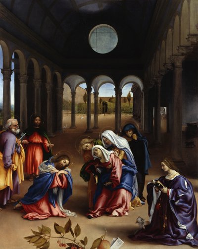 Christi Abschied von seiner Mutter von Lorenzo Lotto