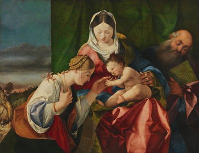 Die mystische Vermählung der hl. Katharina von Lorenzo Lotto