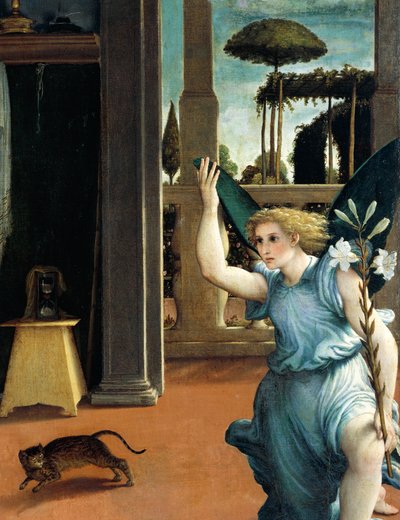 Die Verkündigung von Recanati, um 1532 von Lorenzo Lotto