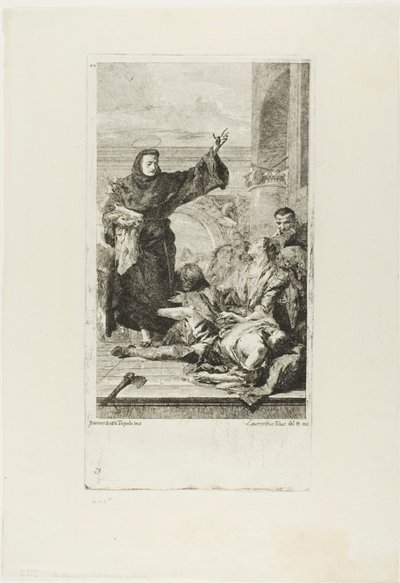 Das Wunder des Heiligen Antonius von Padua von Lorenzo Tiepolo