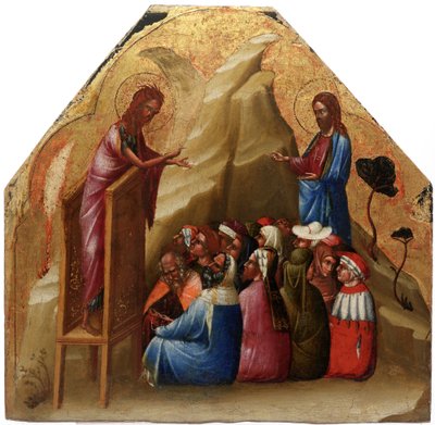 Johannes der Täufer predigt von Lorenzo Veneziano