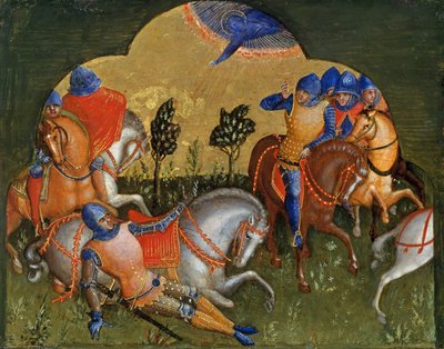 Die Bekehrung des Paulus Predella Panel von Lorenzo Veneziano