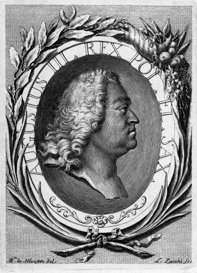 Porträt von August III. von Polen von Lorenzo Zucchi