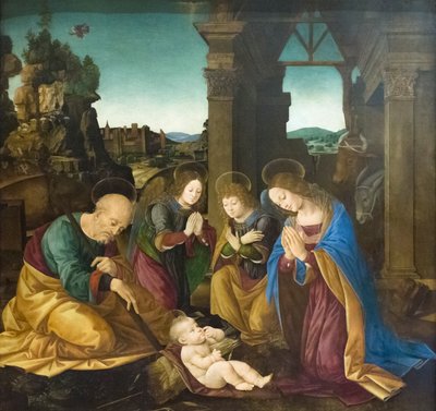 Anbetung des Christkindes von Lorenzo di Credi