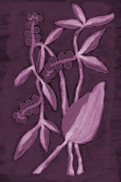 Tiefpurpurne Botanicals von Lori Ann Folz