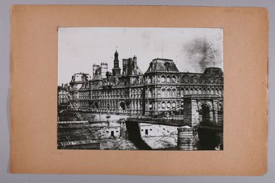 Fassade des alten Rathauses, Anfang der Pont d