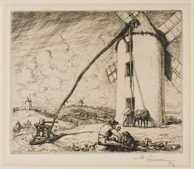 Die Mühle der Kapellen von Louis Auguste Lepère