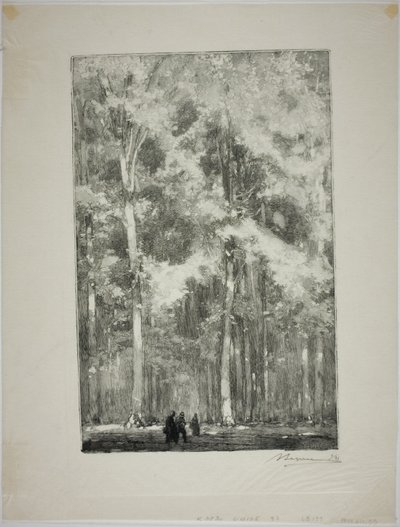 Morgen, Kreuzung der Forts de Marlotte von Louis Auguste Lepère