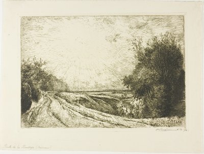Der Weg nach Houssoye von Louis Auguste Lepère