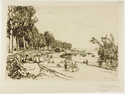 Der Weg nach Billancourt von Louis Auguste Lepère
