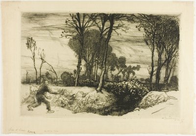 Winterabend von Louis Auguste Lepère
