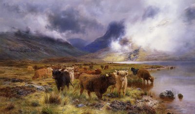 Durch Glencoe auf dem Weg zum Tay, 1899 von Louis Bosworth Hurt