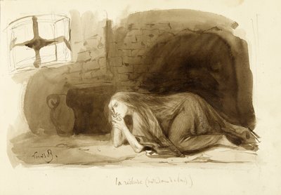 Die Einsiedlerin von Louis Boulanger