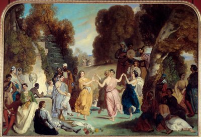 La danse des Muses (1851) von Louis Boulanger