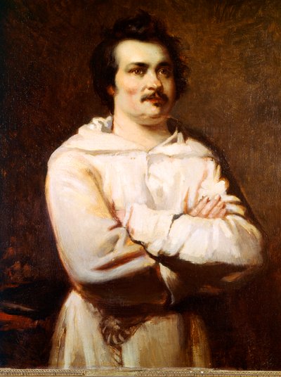 Porträt von Honoré de Balzac (1799-1850) von Louis Boulanger