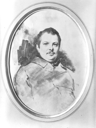 Porträt von Honoré de Balzac (1799-1850) ca. 1820 von Louis Boulanger