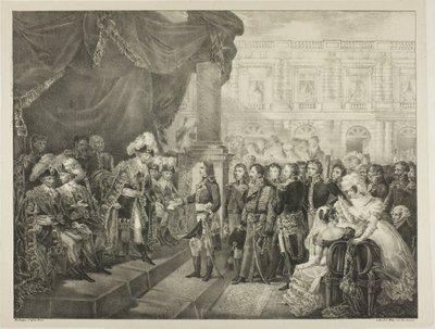 Empfang durch das Direktorium, Platte 29 aus Das politische und militärische Leben Napoleons von Louis Boulanger