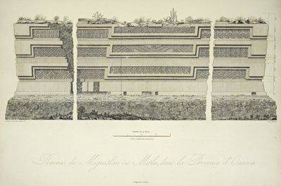 Ruinen von Miguitlan oder Mitla, in der Provinz Oaxaca, Illustration aus 
