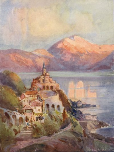 Die Kirche Madonna del Sasso, Locarno von Louis Burleigh Bruhl