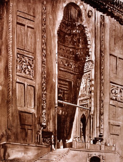 Eingang zur Moschee des Sultan Hassan, 1928 von Louis Cabanes