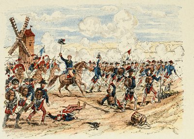 Illustration aus dem Buch „Die Helden des Jahrhunderts“, anekdotische Erzählungen von Dick de Lonlay, illustriert von Louis Bombled von Louis Charles Bombled