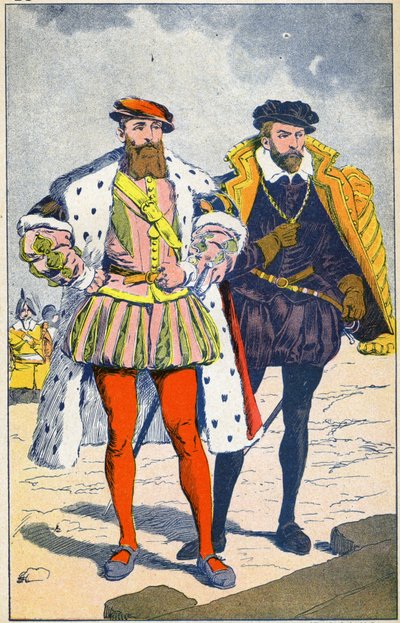 Der Herzog von Guise und der Admiral von Coligny von Louis Charles Bombled