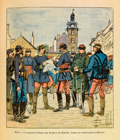 Die Ost-Armee von Eugene Sergeant, illustriert von Louis Bombled: Schlacht von Nuits Saint Georges von Louis Charles Bombled