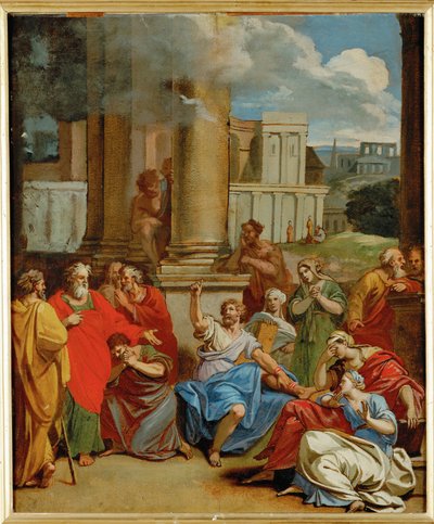 Der Prophet Agabus prophezeit dem Heiligen Paulus von Louis Cheron