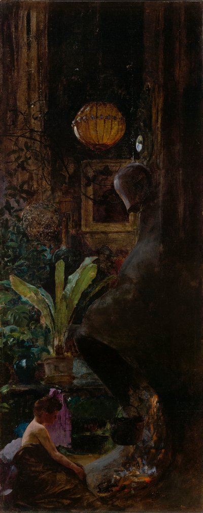 Eine Ecke des Studios in der 72. Straße von Louis Comfort Tiffany