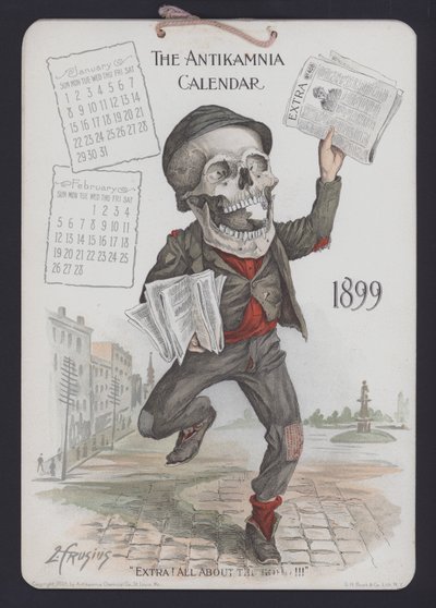 Illustration für Antikamnia Kalender von Louis Crucius or Crusuius