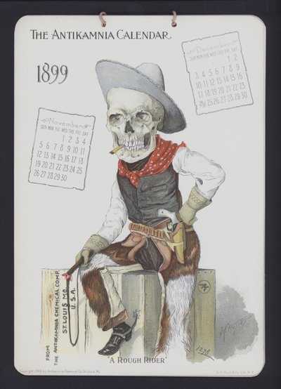 Illustration für den Antikamnia-Kalender, 1899 von Louis Crucius or Crusuius