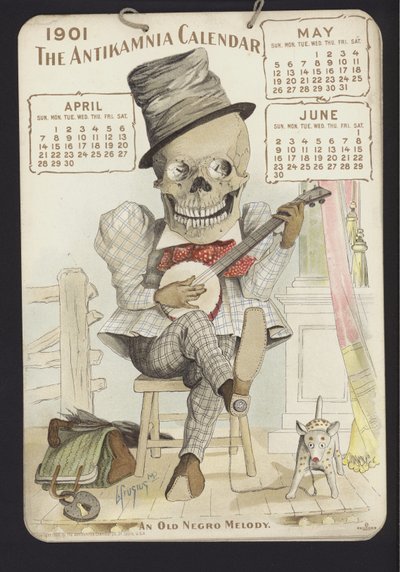 Illustration für den Antikamnia-Kalender, 1901 von Louis Crucius or Crusuius