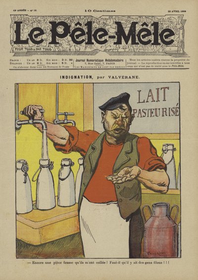 Empörung (Illustration für Le Pele-Mele, 1906) von Louis Denis Valverane