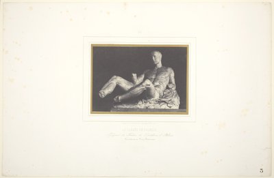 Der Theseus von Phidias (Fragment des Giebels des Parthenon von Athen, jetzt im Britischen Museum) von Louis Désiré Blanquart Evrard