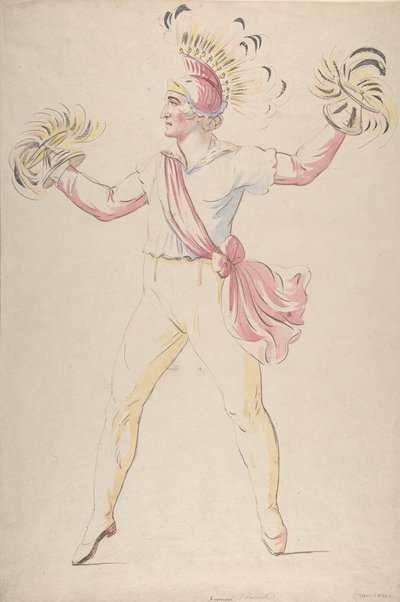 Franconi, wirbelnde Flammenkegel, 1768-1810 von Louis Ducros