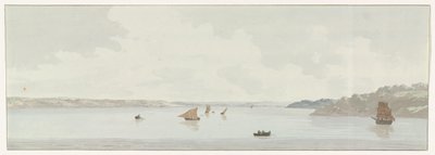 Ansicht eines Teils des Mare Piccolo (Voyage en Italie, en Sicile et à Malte - 1778) von Louis Ducros