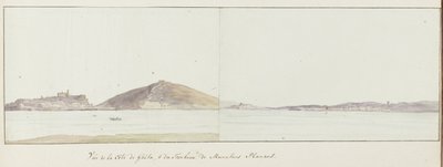 Ansicht der Küste von Gaeta und des Mausoleums von Munatius Plancus von Louis Ducros