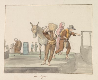 Tracht der Insel Gozo (Titel auf dem Objekt) Reise nach Italien, Sizilien und Malta - 1778 (Serientitel) von Louis Ducros