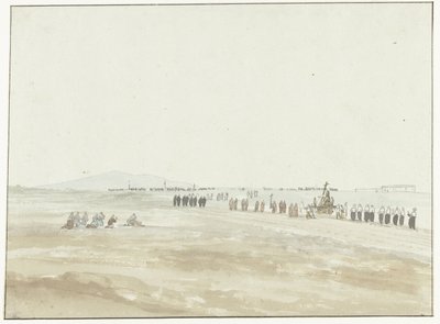 Prozession in der Umgebung von Cerignola (Voyage en Italie, en Sicile et à Malte - 1778) von Louis Ducros