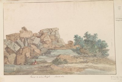Reste des Zeus-Olympus-Tempels bei Agrigento von Louis Ducros