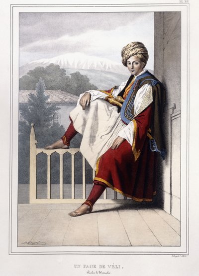Porträt, du Vues et de Costumes Grecs et Ottomans aus Voyage à Athènes et à Constantinople, 1825 von Louis Dupré