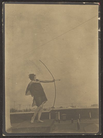 Tänzer (Bogenschütze) auf dem Dach von Louis Fleckenstein