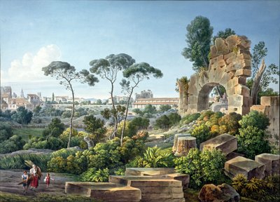 Ansicht des Esquilin-Hügels, Rom, ca. 1800 von Louis Francois Cassas