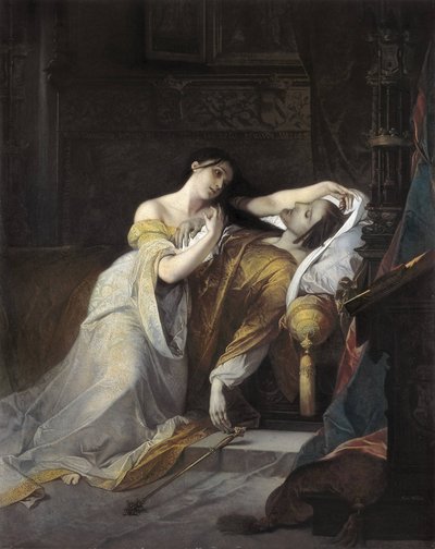 Johanna I. von Kastilien genannt Johanna die Wahnsinnige (Juana la loca), Ehefrau von Philipp von Habsburg von Louis Galue