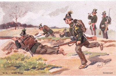 Karabiniers, Postkarte, 1920er Jahre von Louis Geens