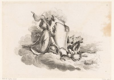Kartusche mit Waffen von Louis Germain