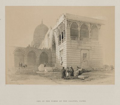 Ägypten und Nubien, Band III: Eines der Gräber der Kalifen, Kairo von Louis Haghe