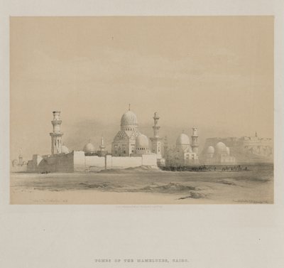 Ägypten und Nubien, Band III: Gräber der Memlooks, Kairo, 1849 von Louis Haghe