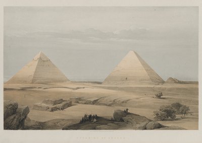 Ägypten und Nubien, Band II: Pyramiden von Gizeh, 1848 von Louis Haghe